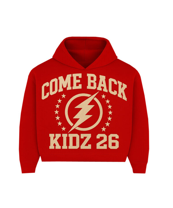 COME BACK KIDZ RED HOODIE